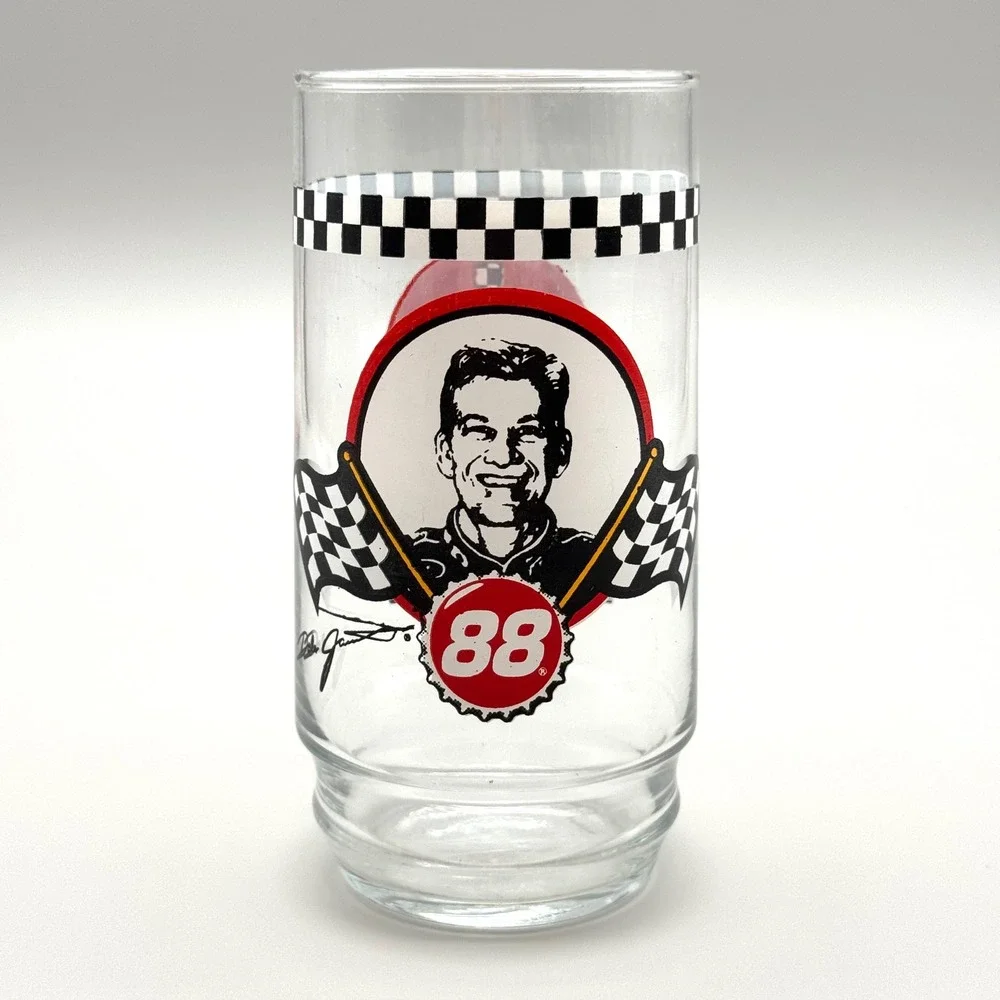 Dale Jarrett Coca-Cola Glass NASCAR 88 Misprint Collectible Drinking‎ Cup